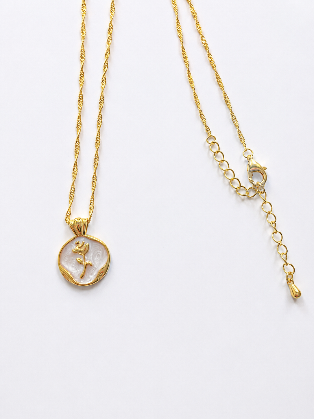 Blush Bloom Pendant Necklace