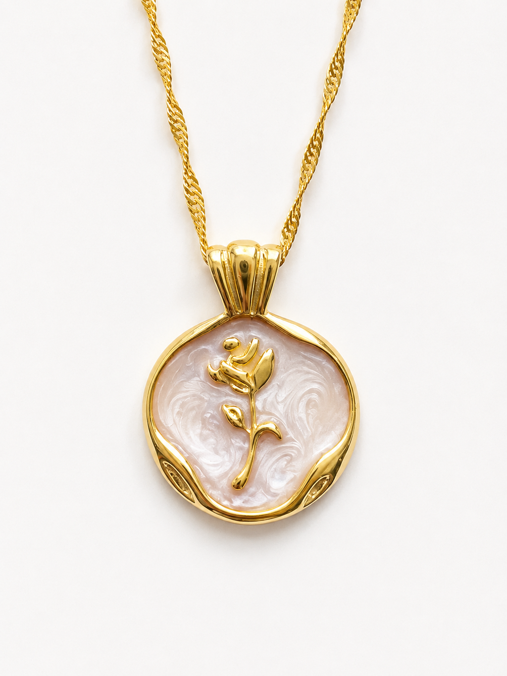 Blush Bloom Pendant Necklace
