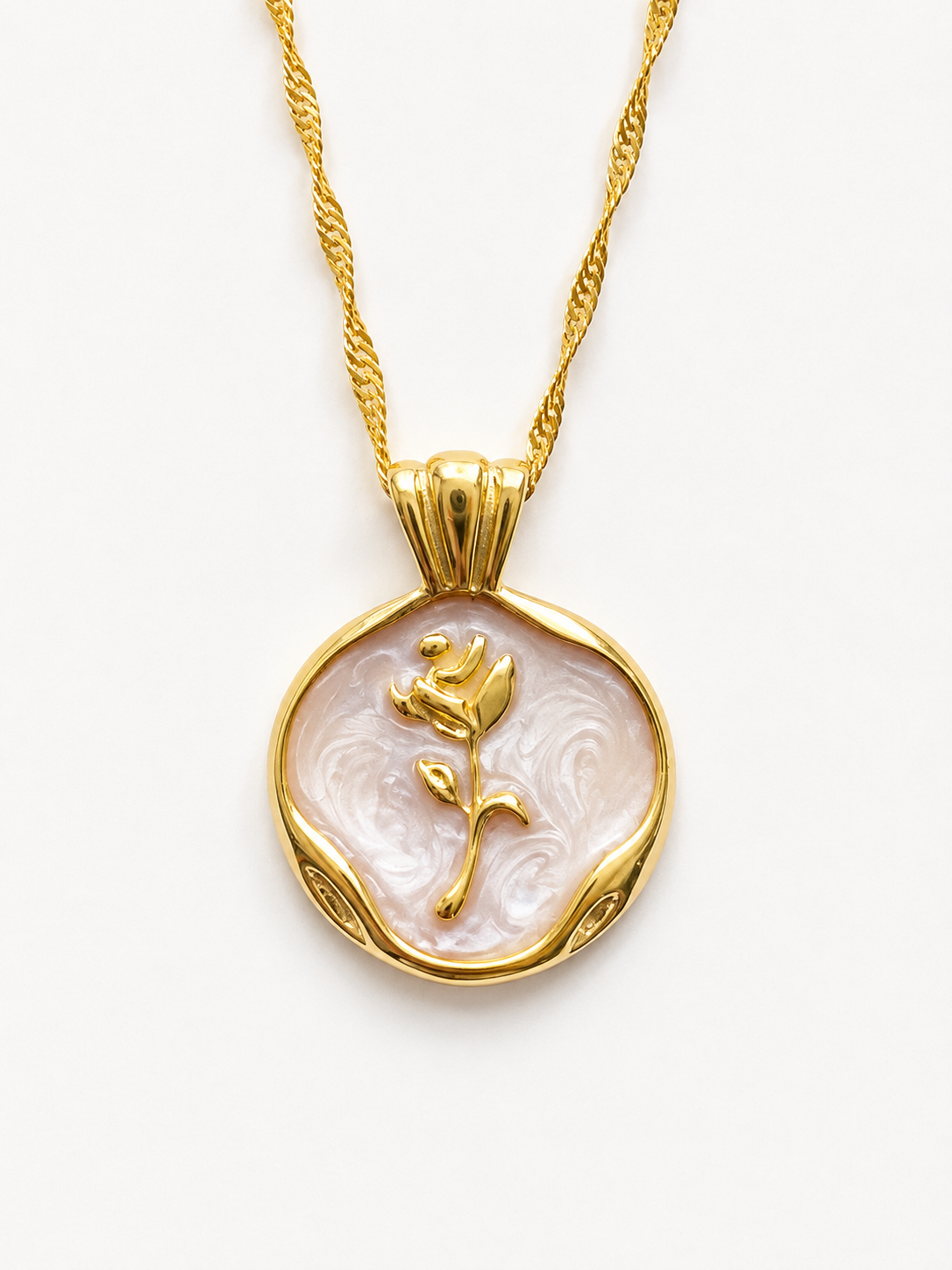 Blush Bloom Pendant Necklace