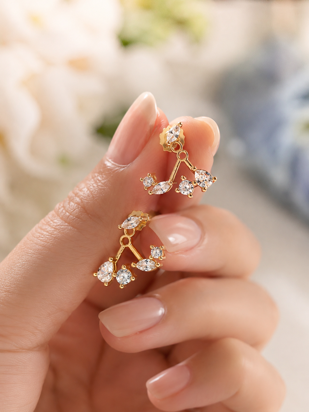 Celeste Marquise Ear Jacket Earrings