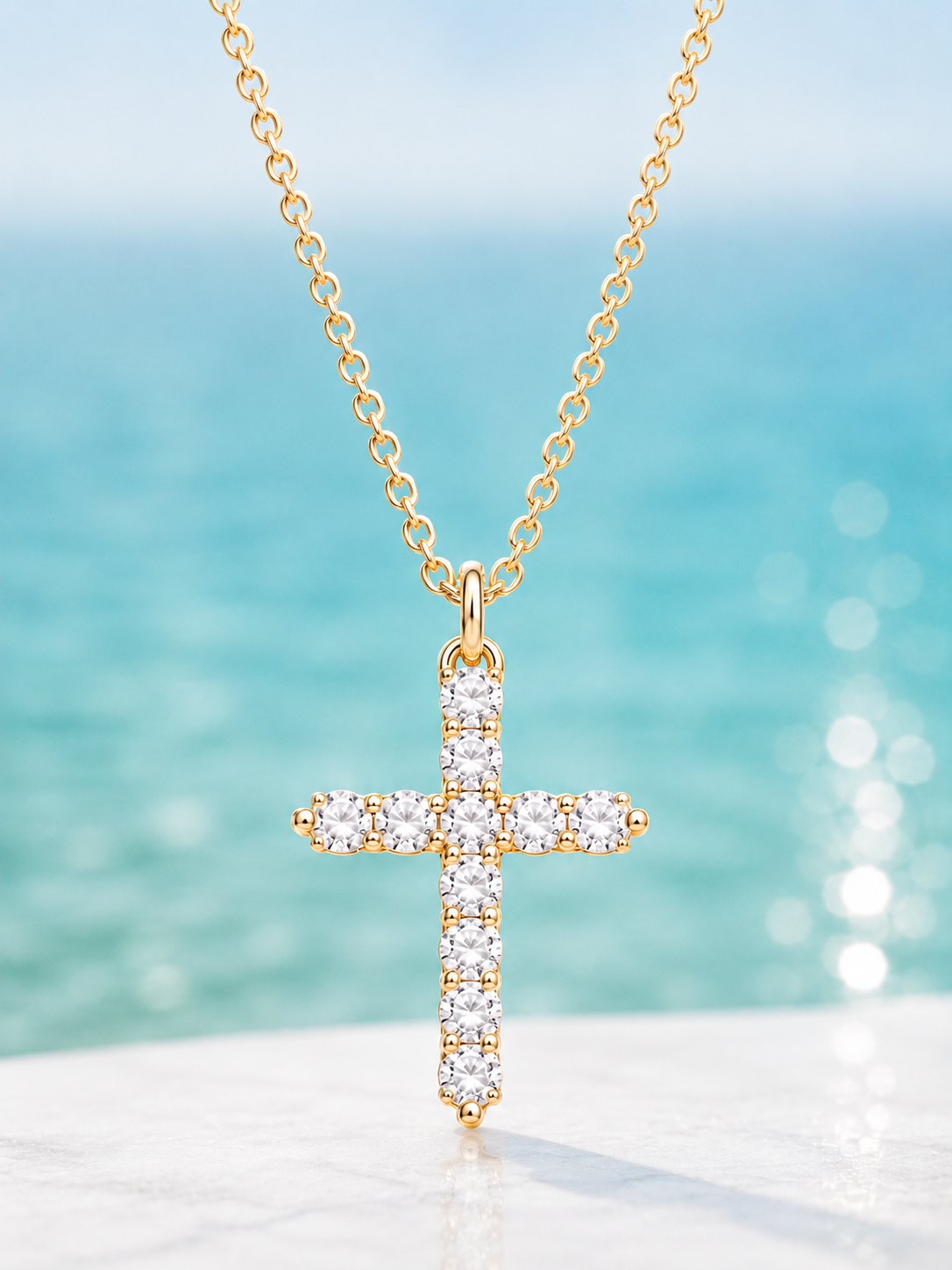 Lumen Cross Necklace