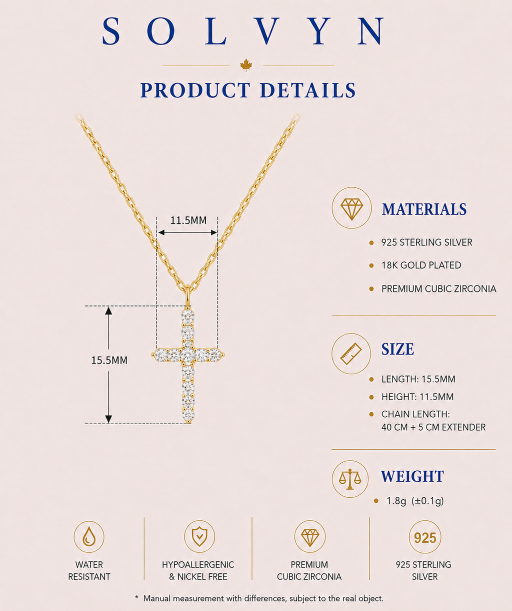 Lumen Cross Necklace