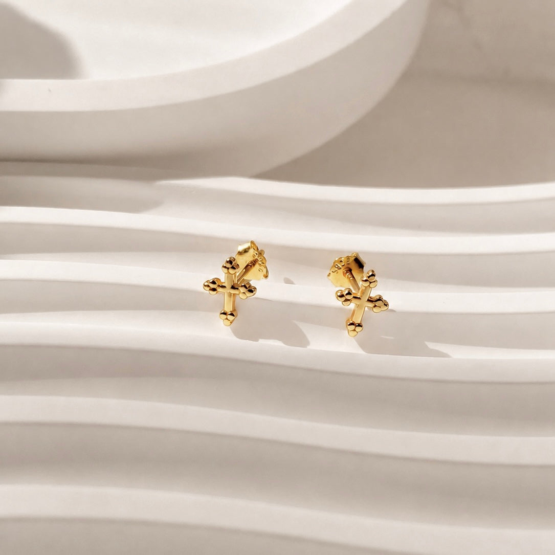 Cross Stud Earrings