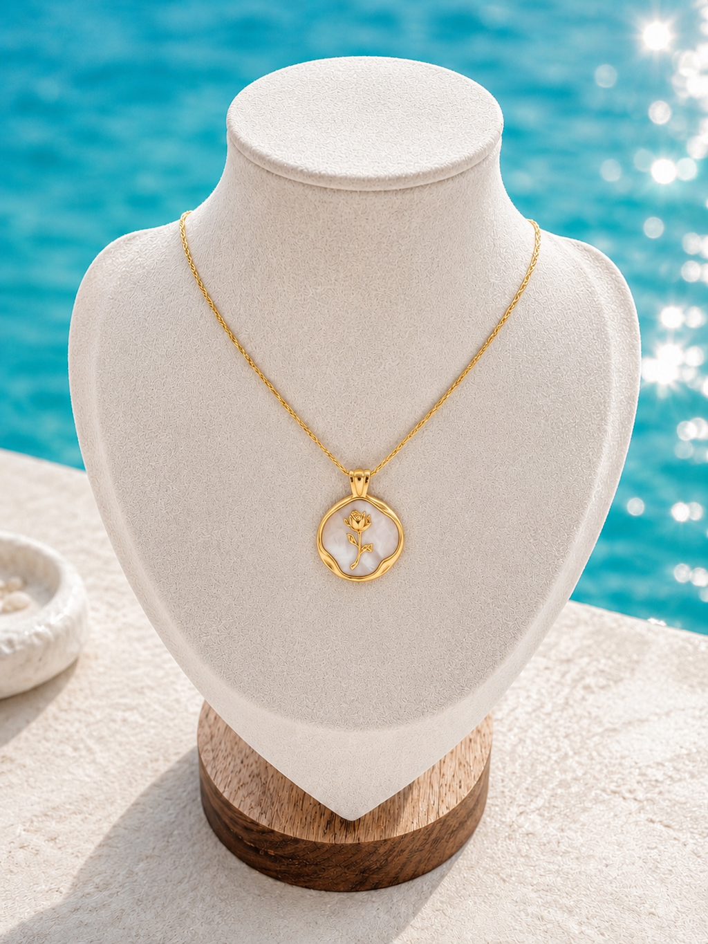 Blush Bloom Pendant Necklace