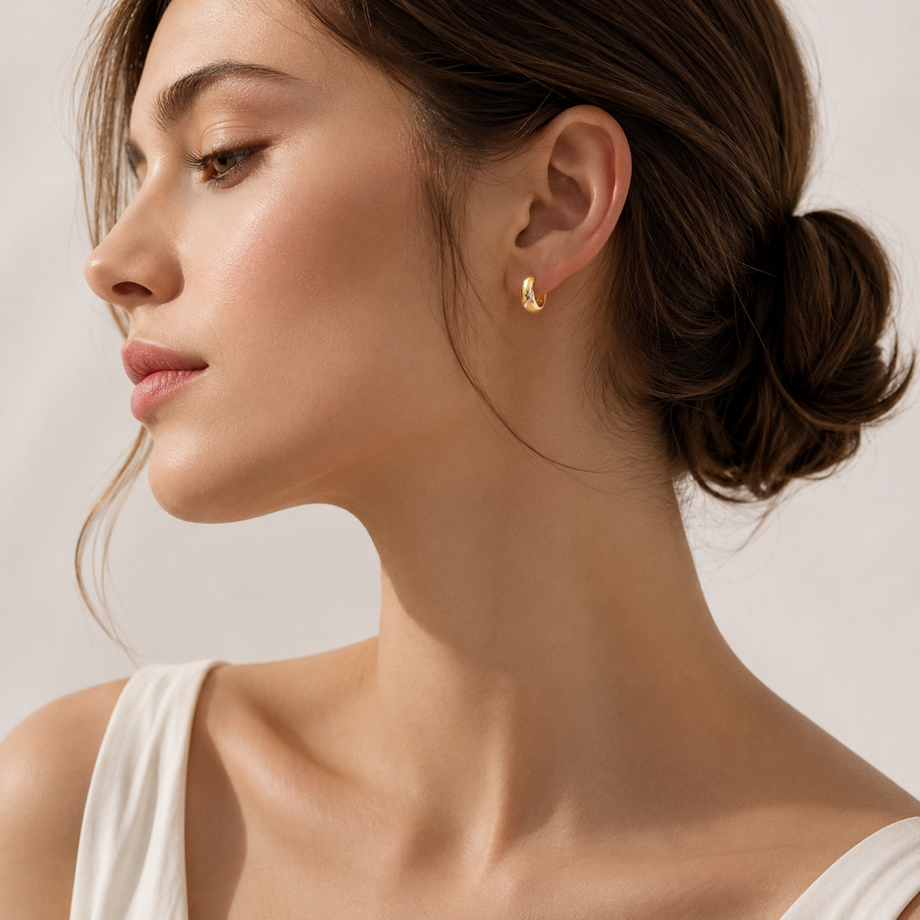 Aurora Twist Stud Earrings