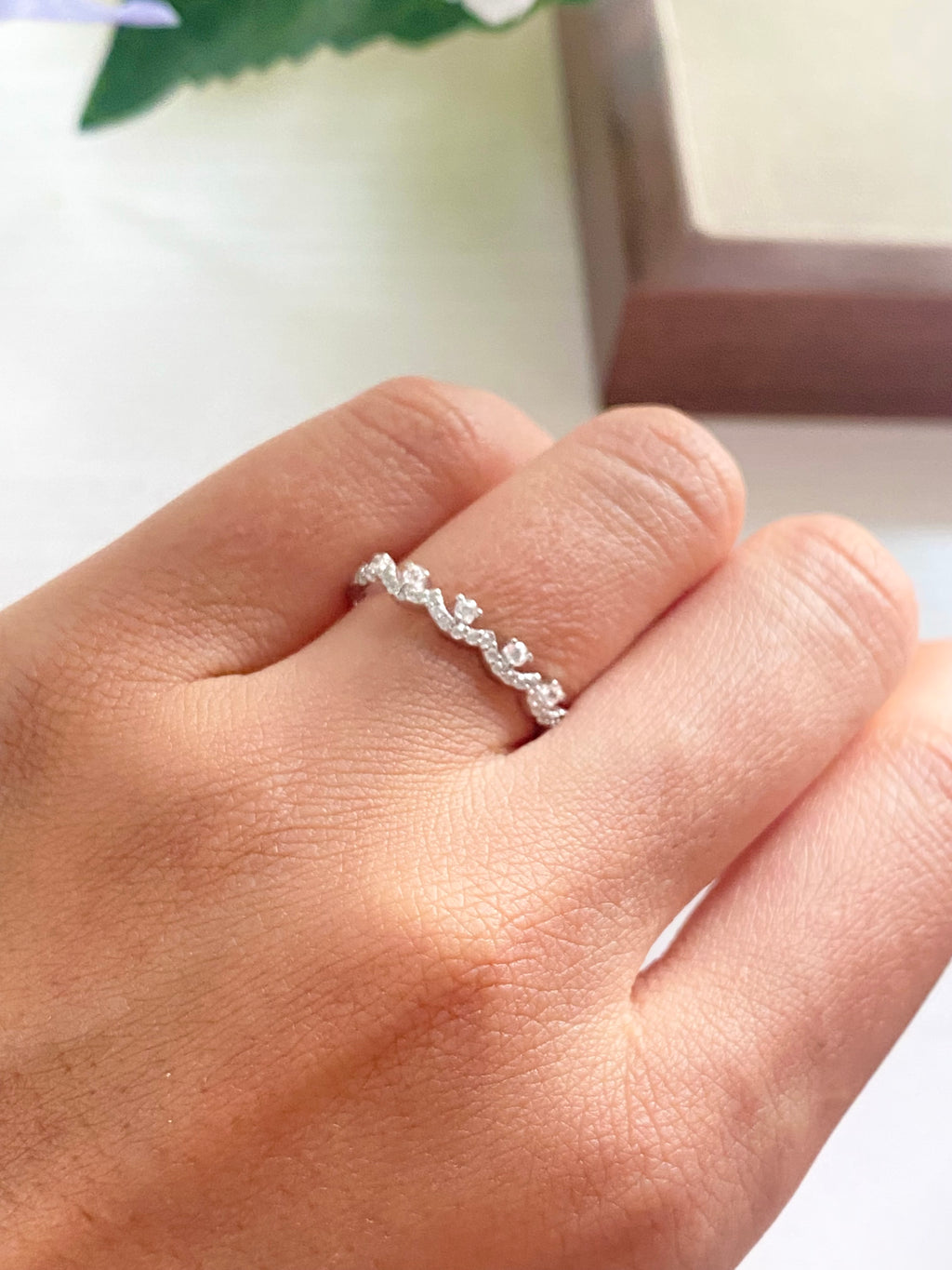 Celine Crown Lace Stackable Ring