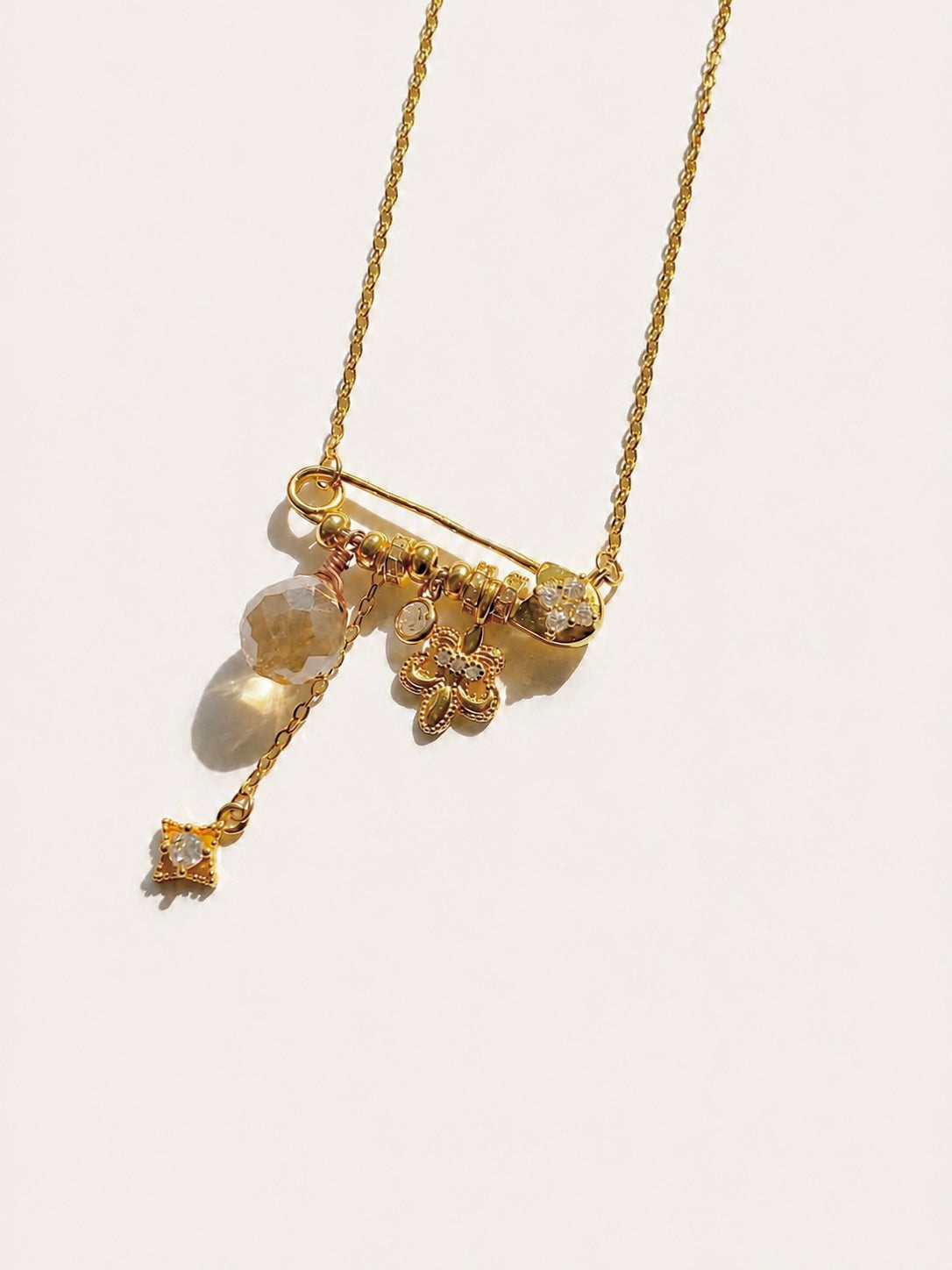 Iris Vintage Charm Necklace