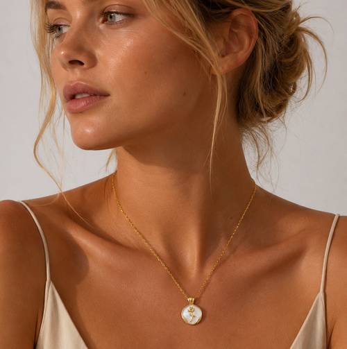 Blush Bloom Pendant Necklace