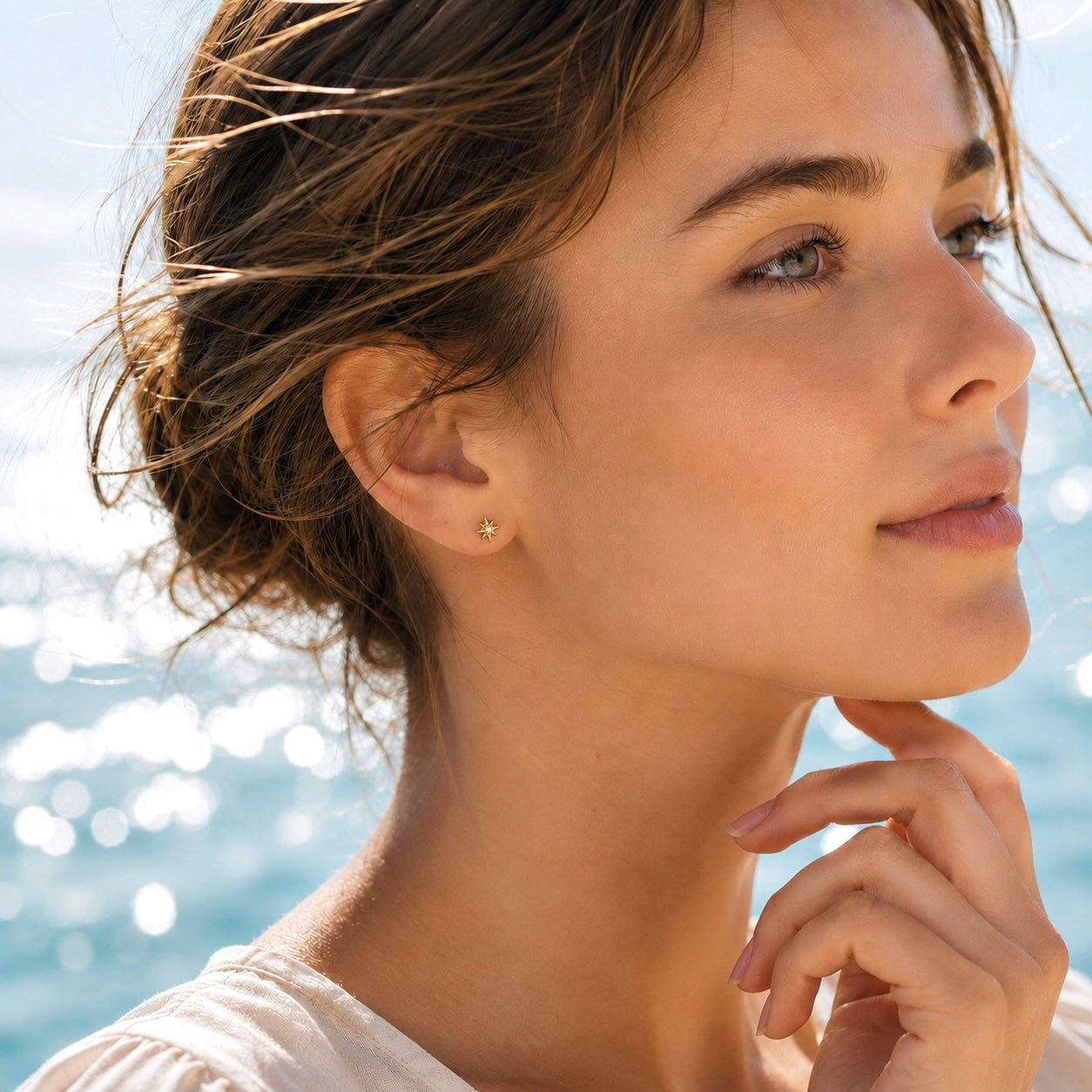 North Star Stud Earrings