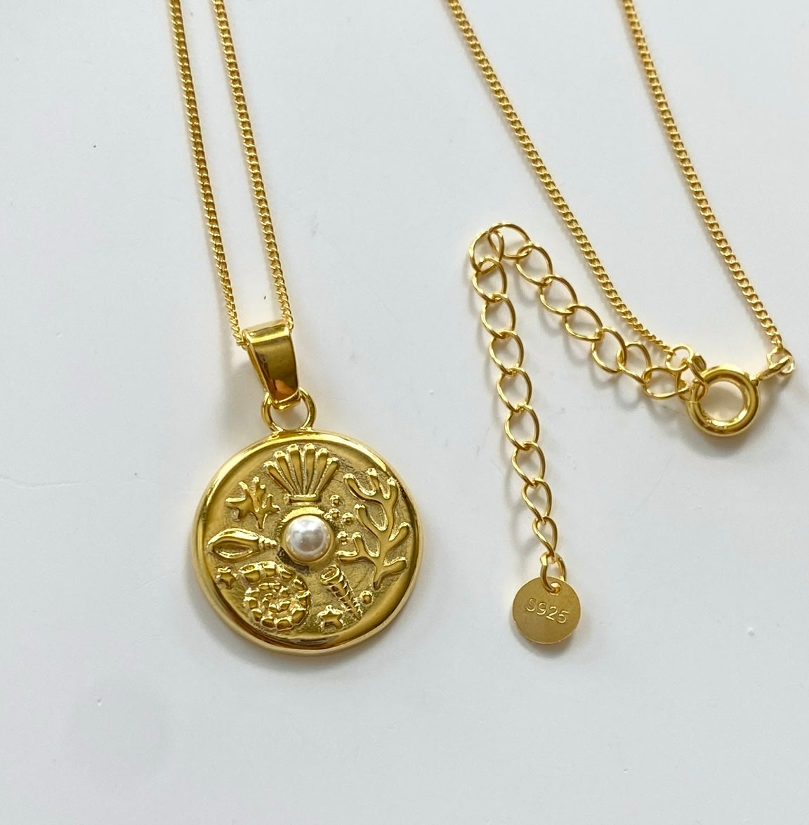 Tidal Pearl Pendant Necklace