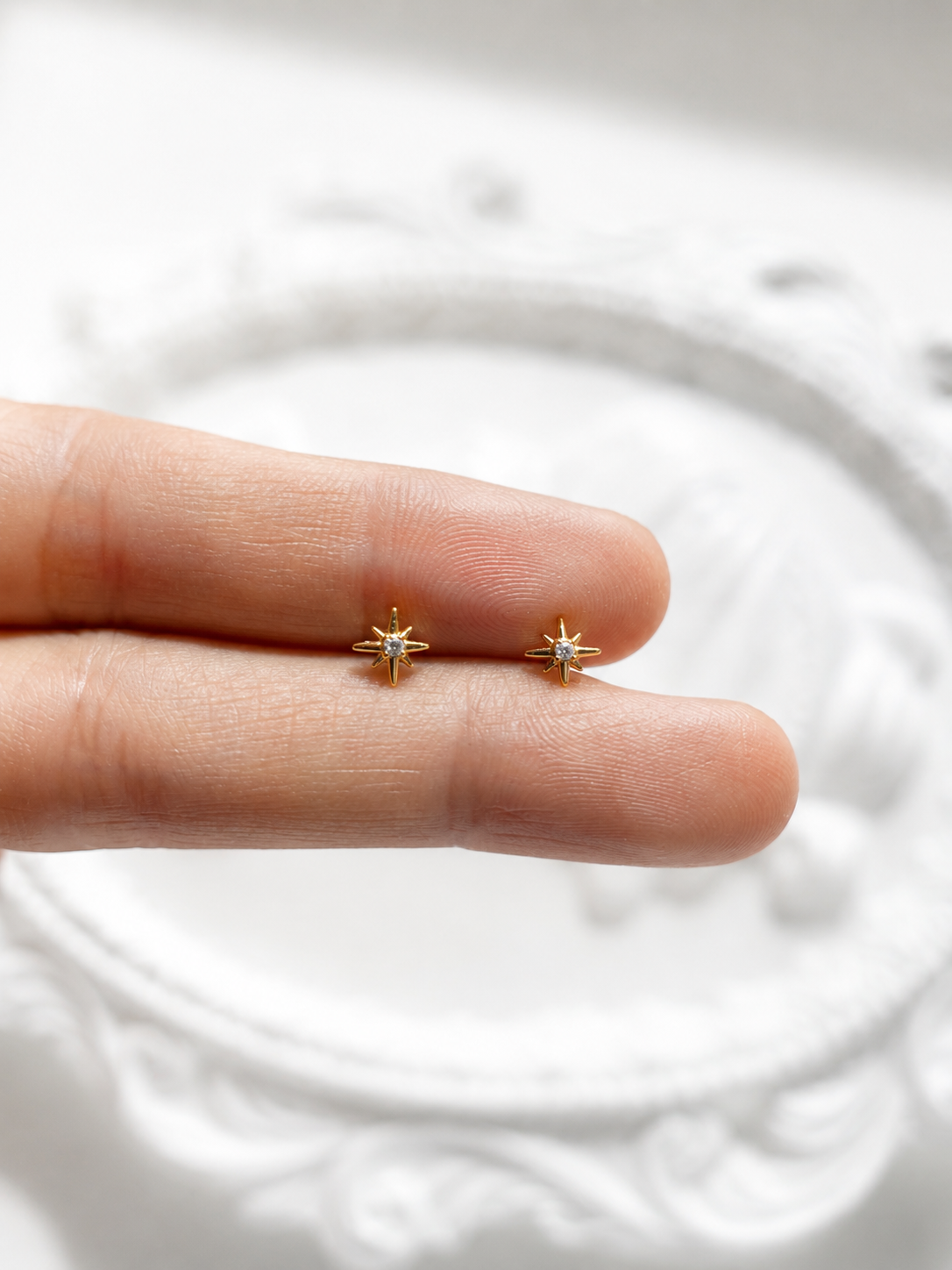 North Star Stud Earrings