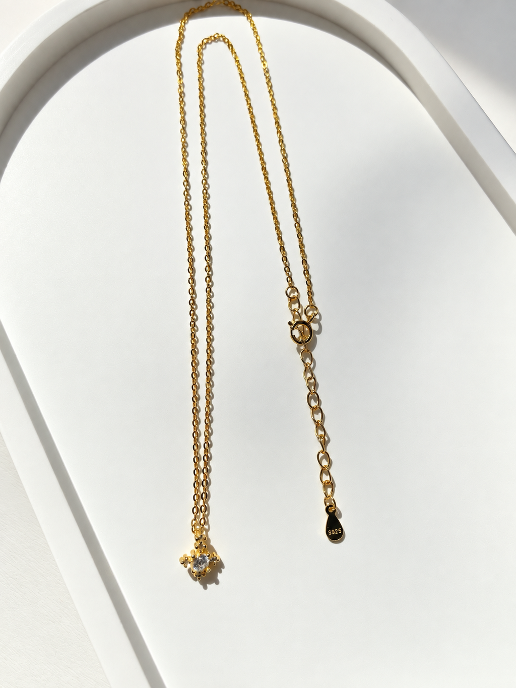 Celeste Birthstone Cross Necklace