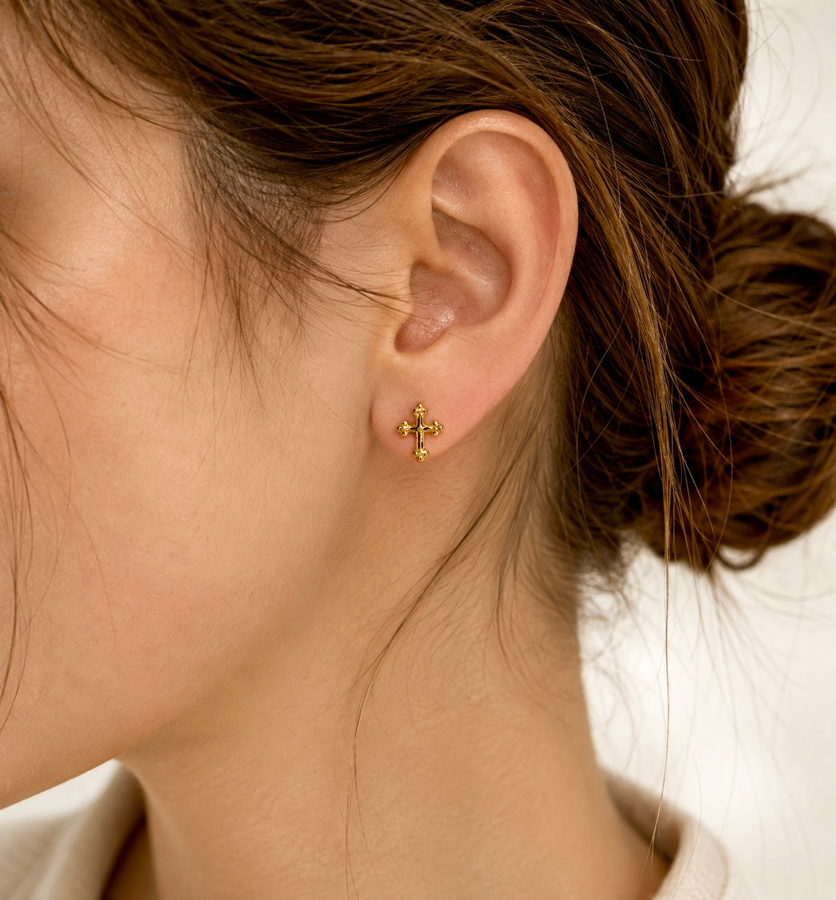 Cross Stud Earrings