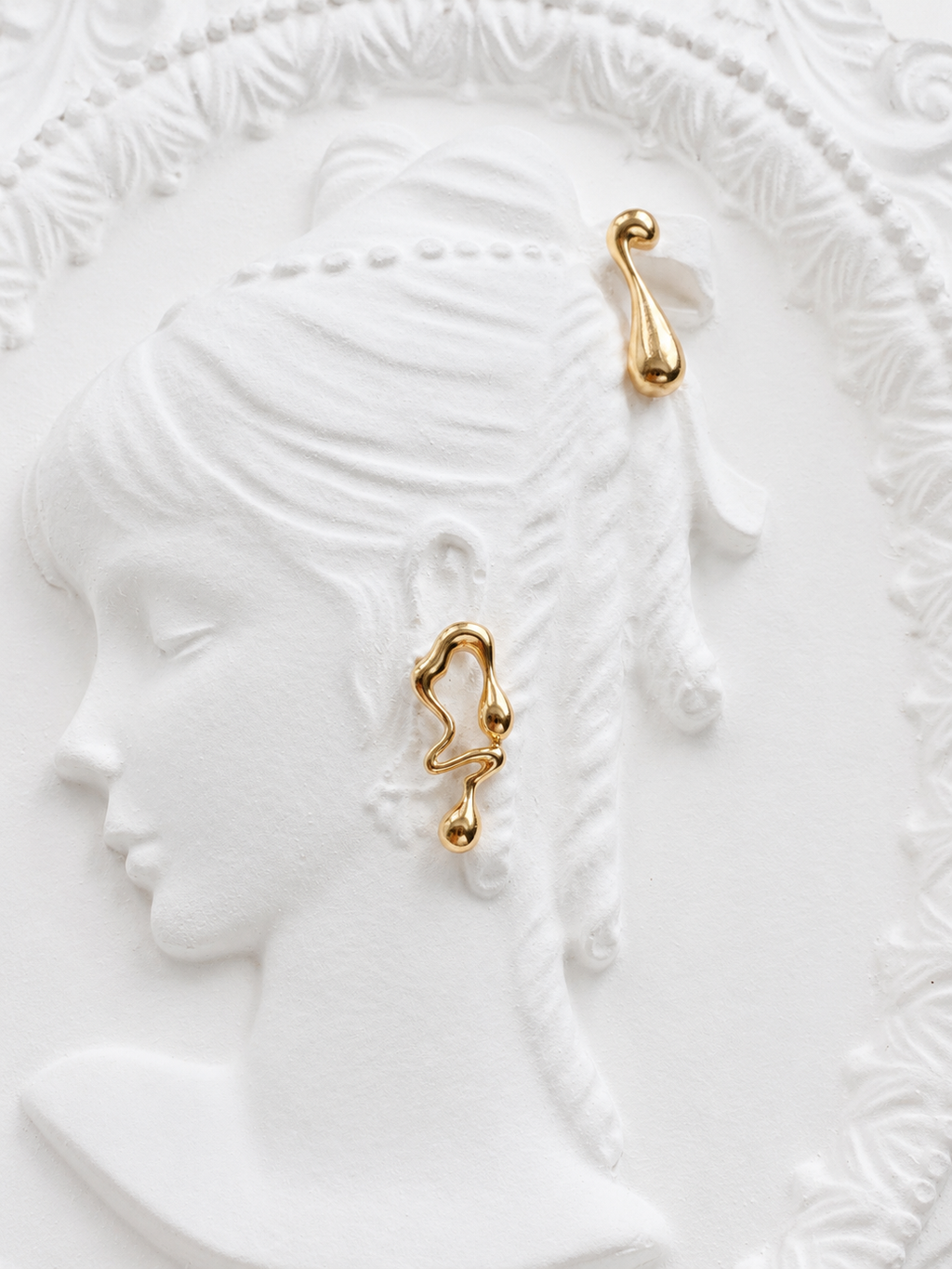 Muse Duo Asymmetrical Stud Earrings