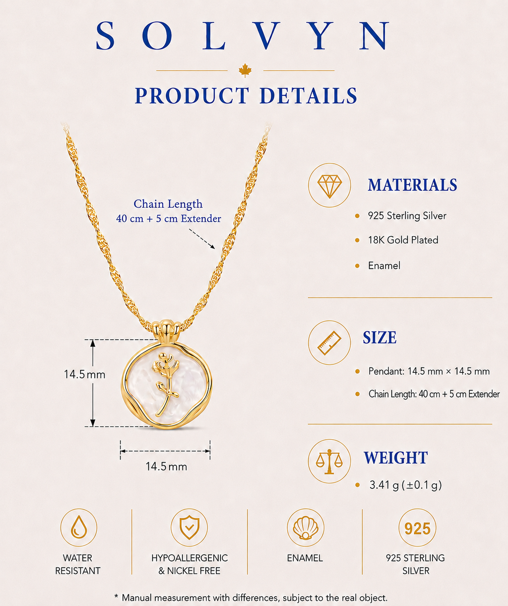 Blush Bloom Pendant Necklace