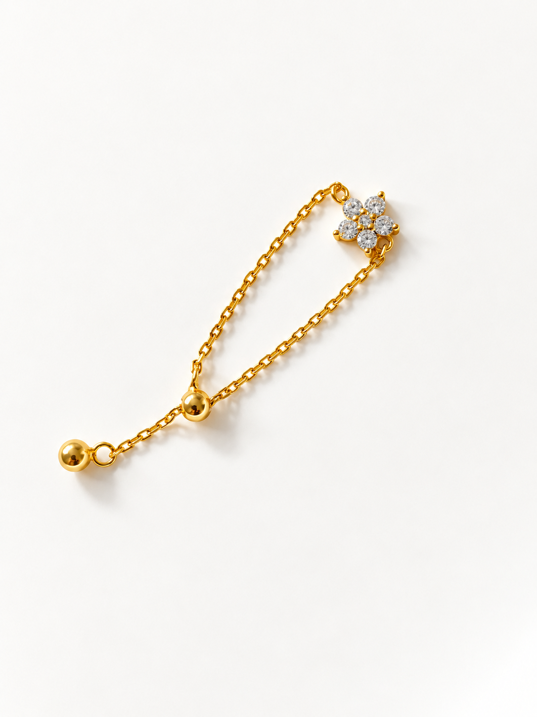 Petite Blossom Adjustable Chain Ring