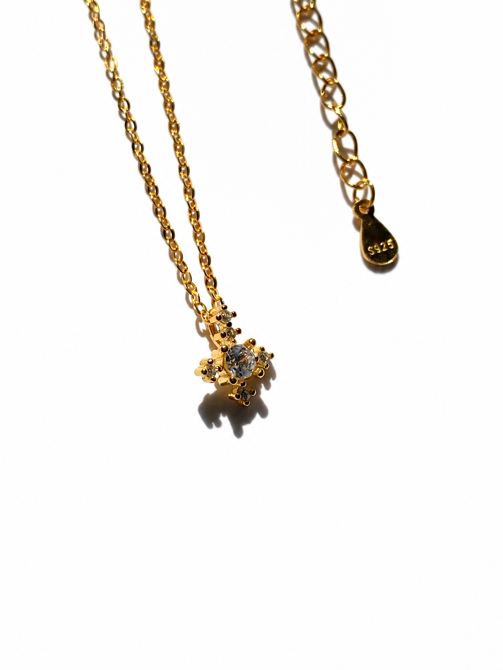 Celeste Birthstone Cross Necklace