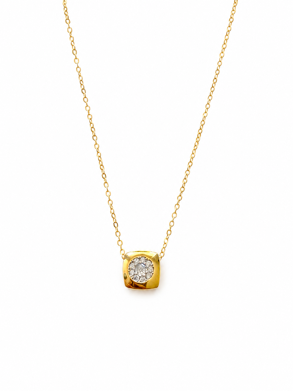Pavé Crystal Cushion Necklace