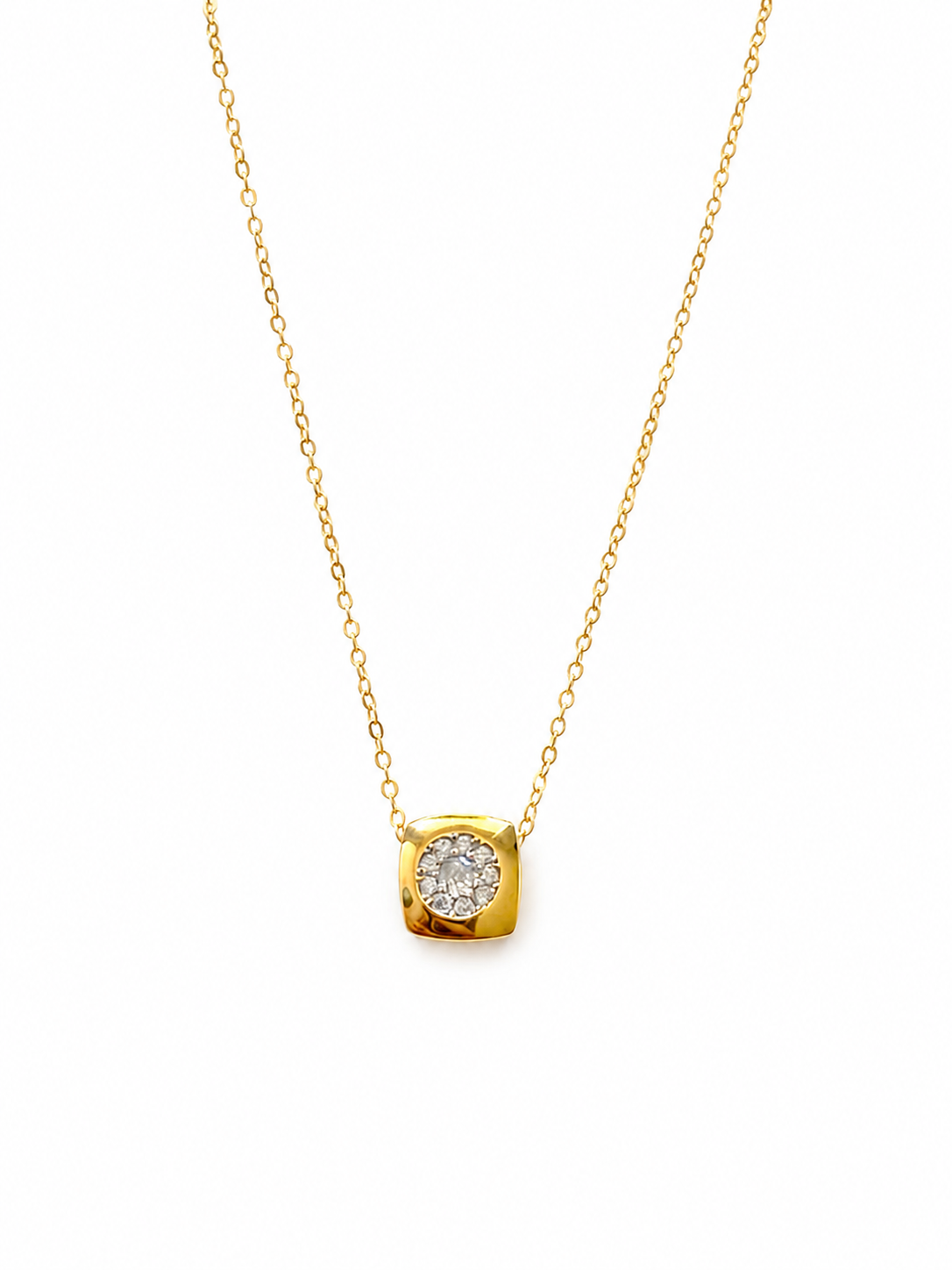 Pavé Crystal Cushion Necklace