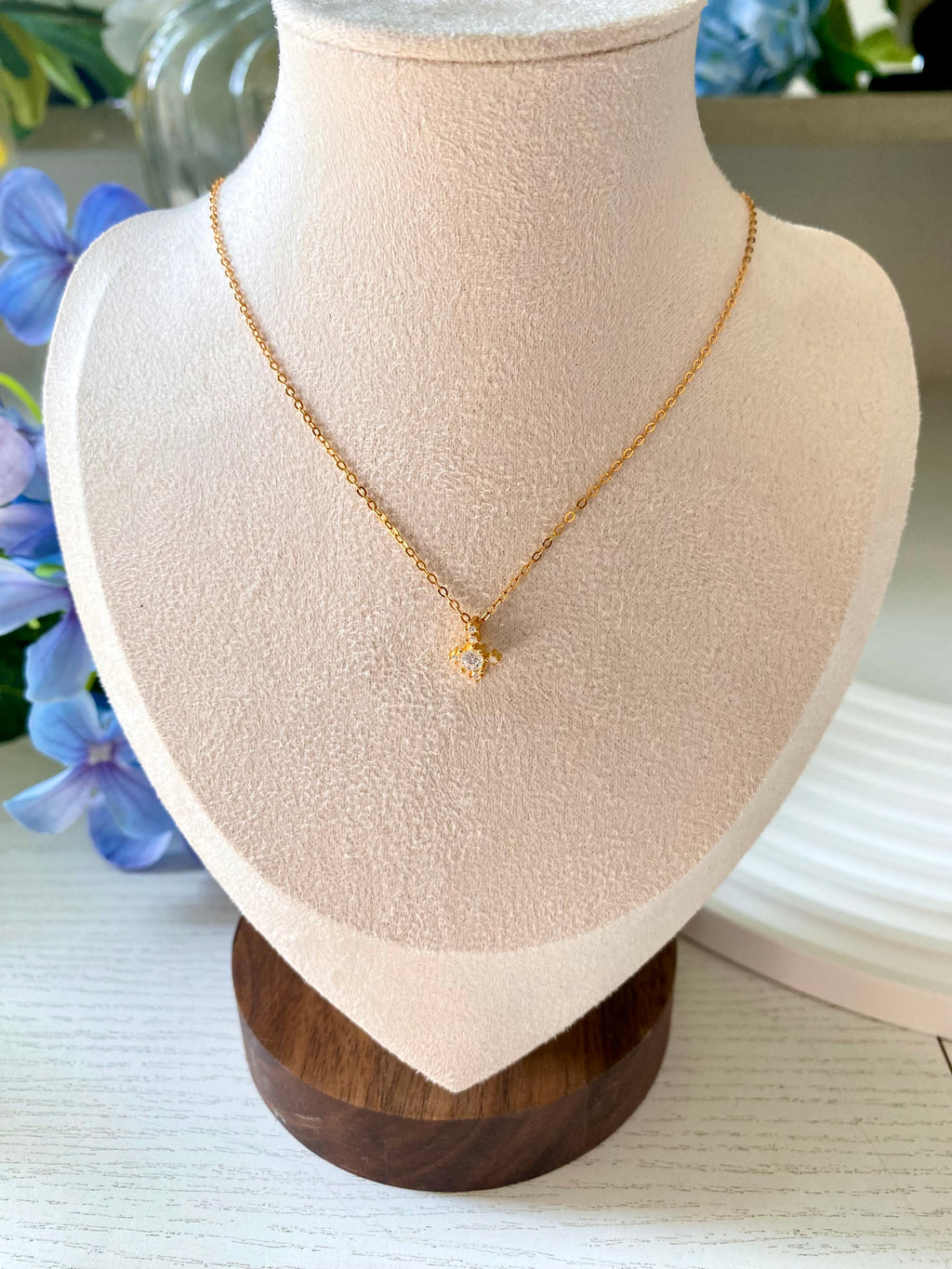 Celeste Birthstone Cross Necklace