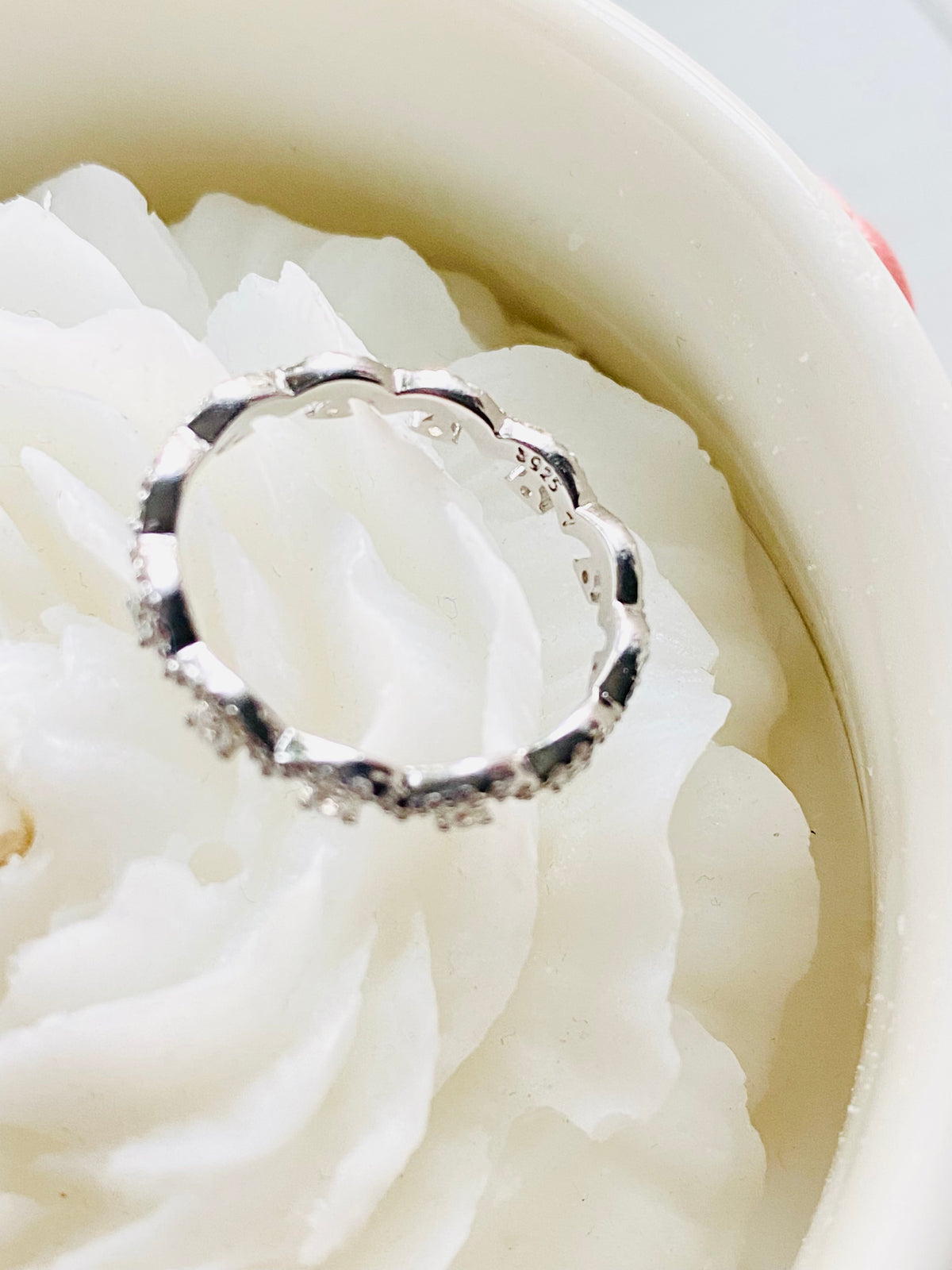 Celine Crown Lace Stackable Ring