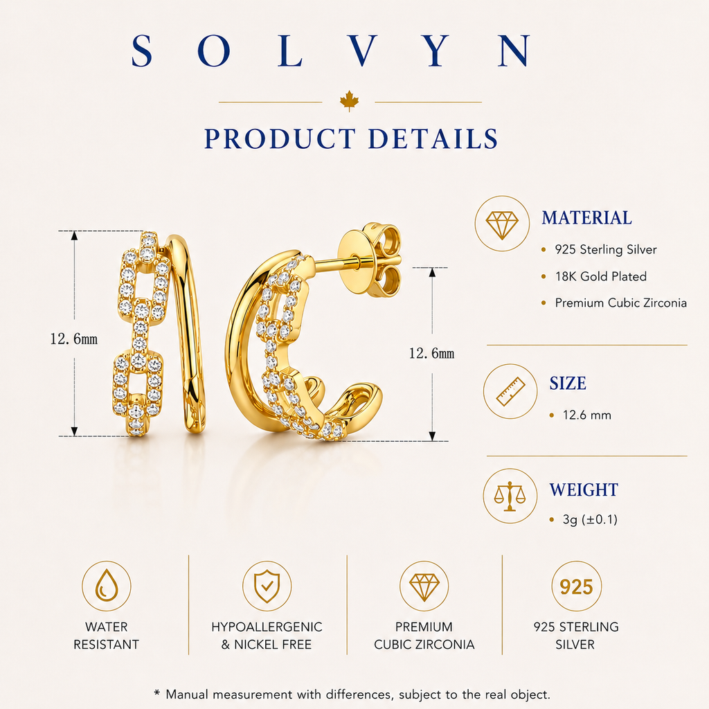 Harbor Link Huggie Earrings