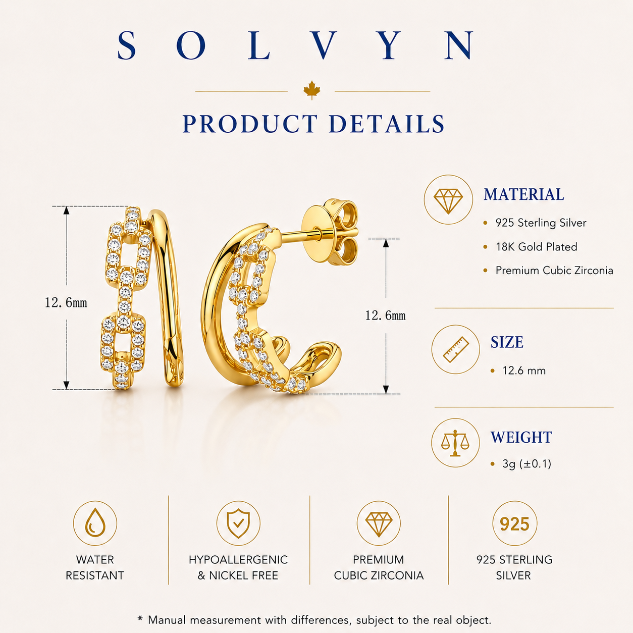 Harbor Link Huggie Earrings