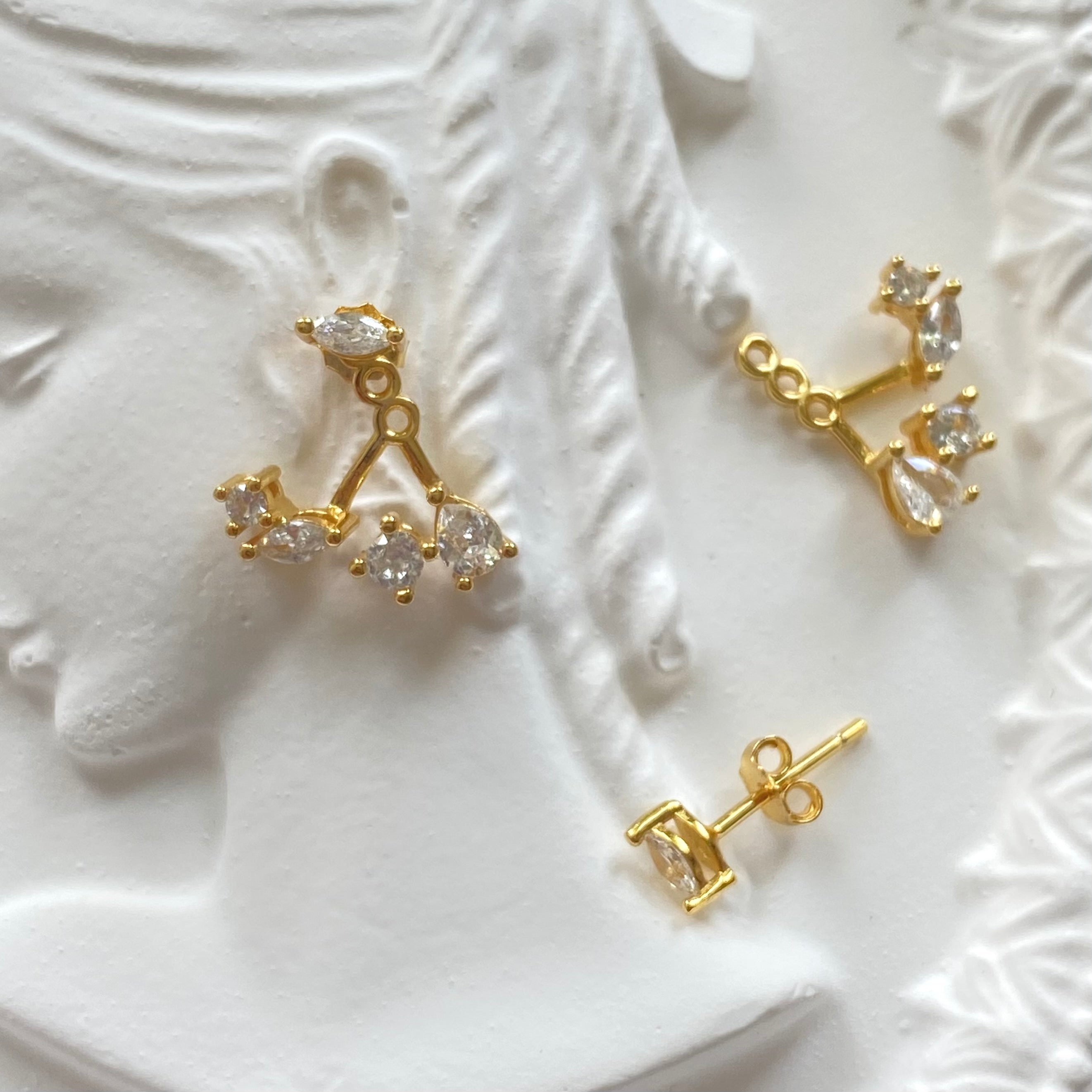 Celeste Marquise Ear Jacket Earrings