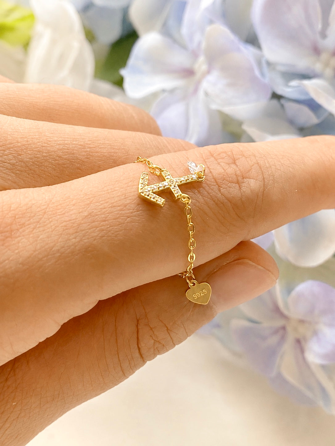 Celestial Zodiac Charm Slider Ring