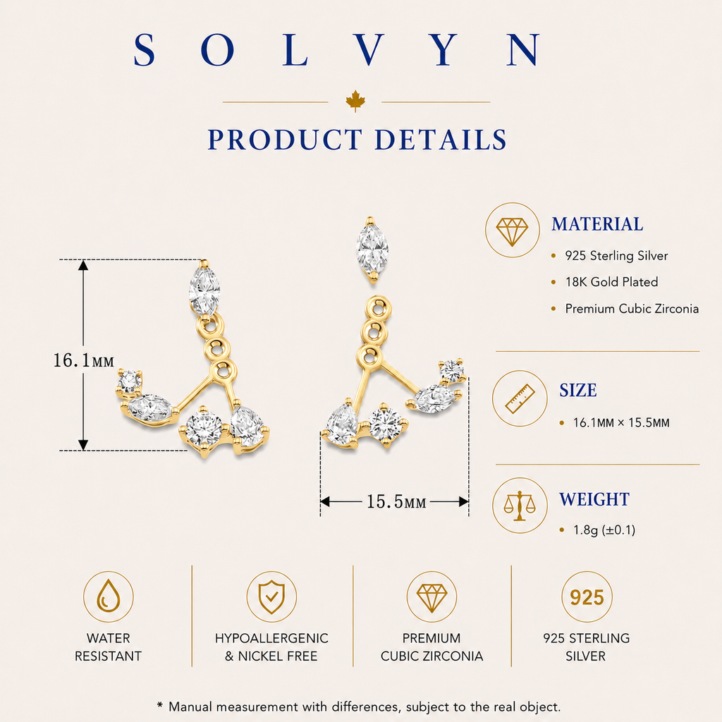 Celeste Marquise Ear Jacket Earrings