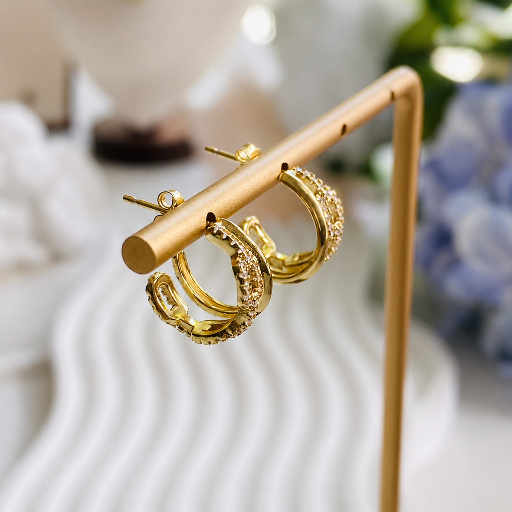 Harbor Link Huggie Earrings