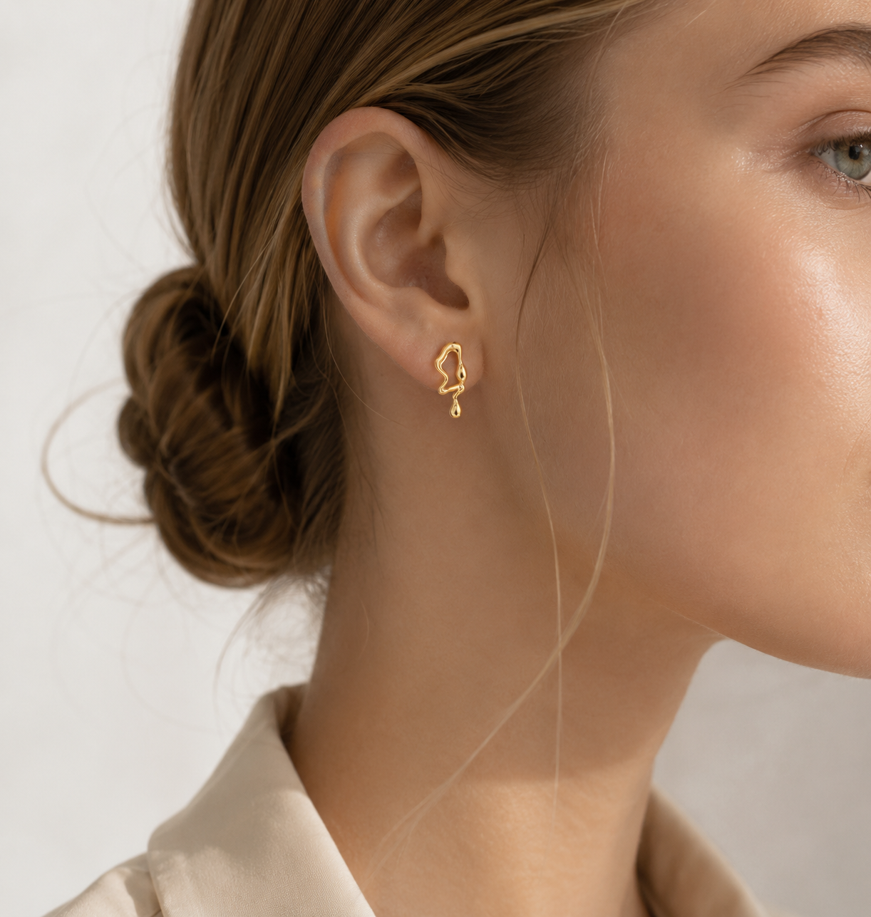 Muse Duo Asymmetrical Stud Earrings