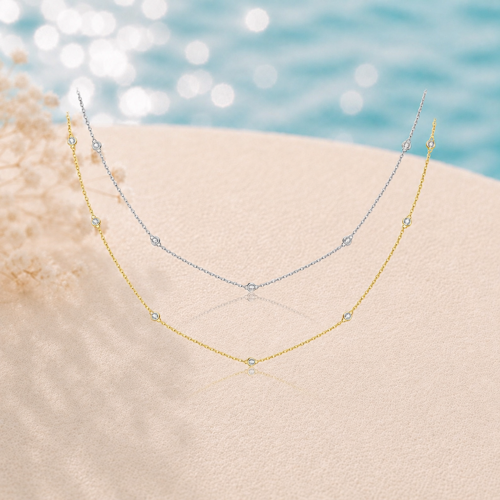 Lumi 包镶点缀项链