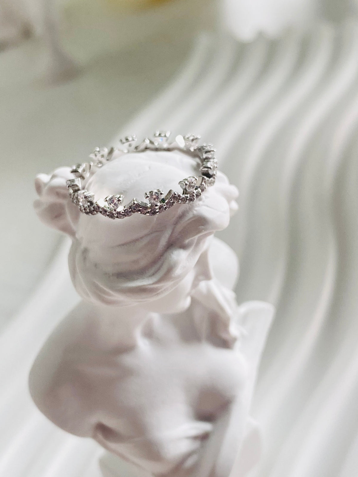 Celine Crown Lace Stackable Ring