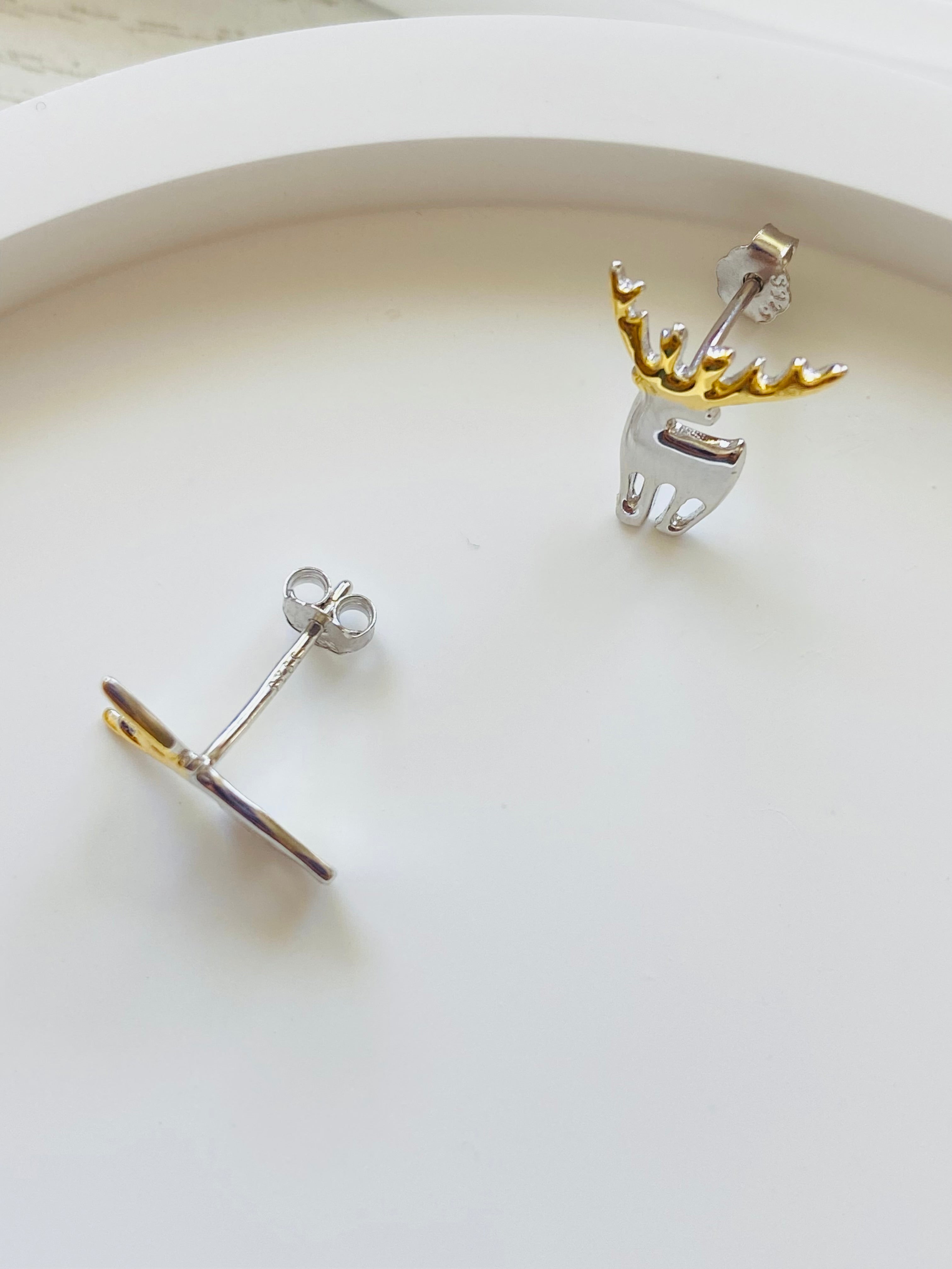 Northern Moose Stud Earrings