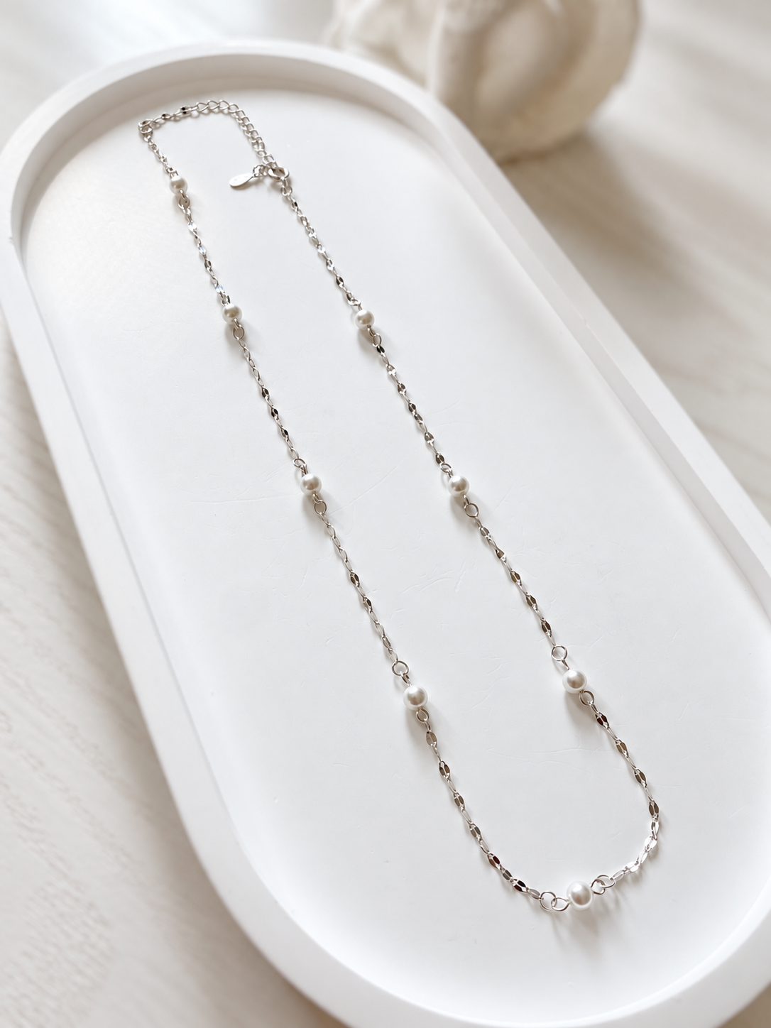 Mira Pearl Station Necklace