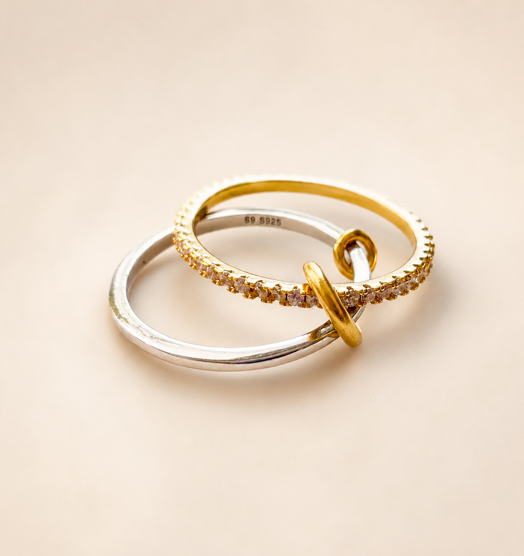 Linked Harmony Two-Tone Ring