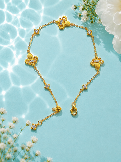 Iris Adjustable Vintage Gold Bracelet
