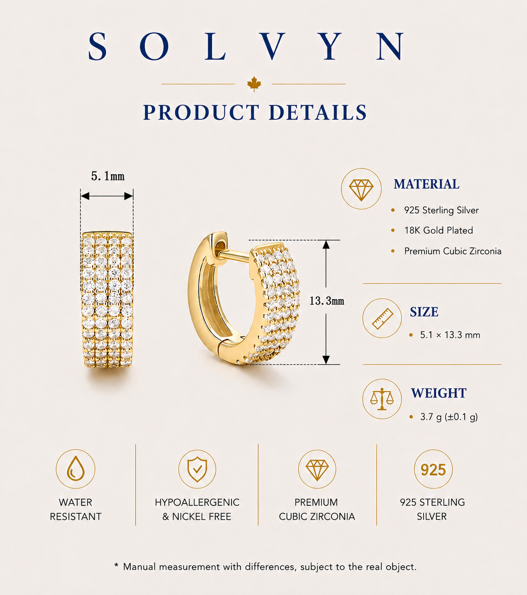 Harbor Pavé Huggie Earrings