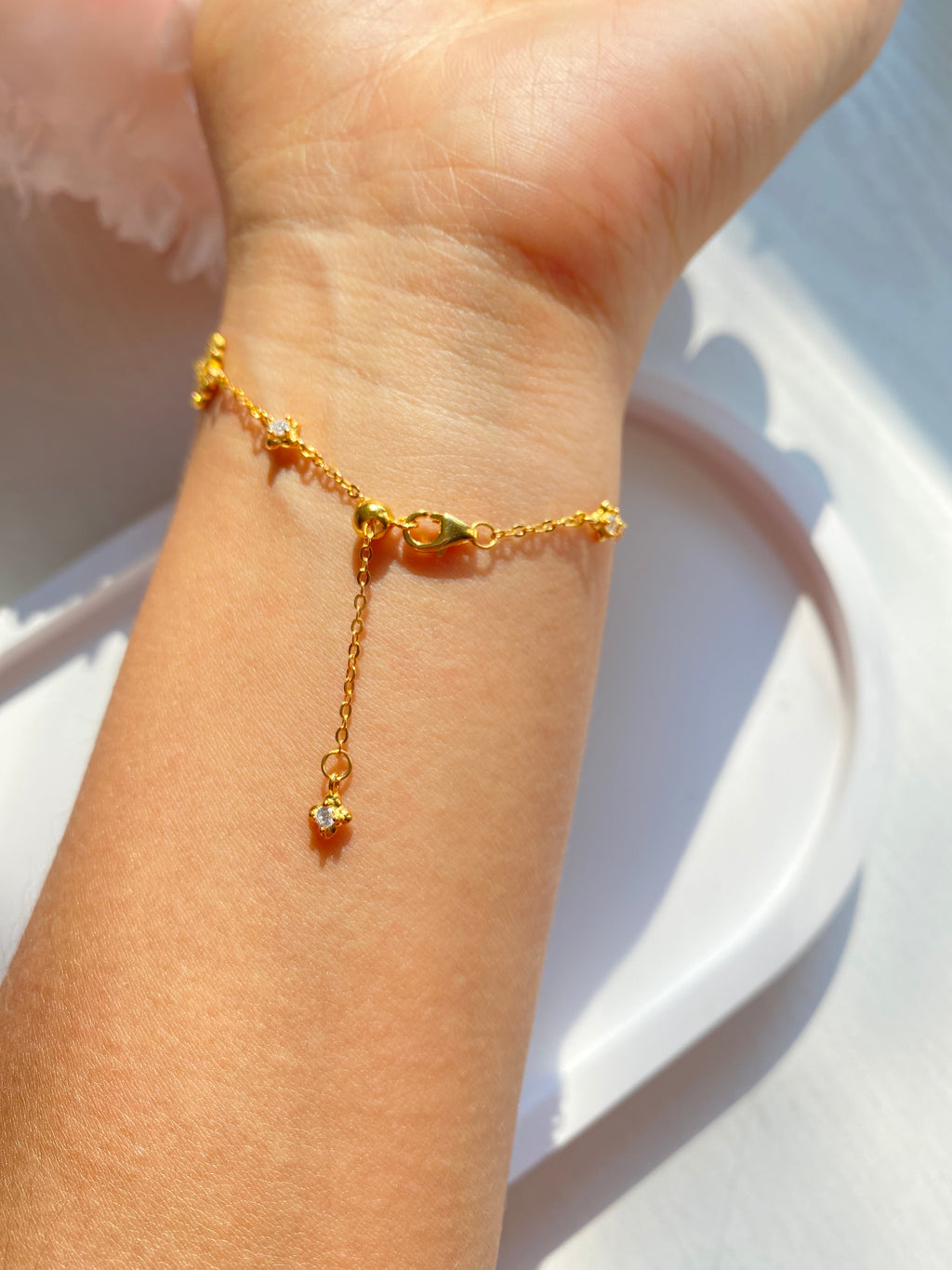 Iris Adjustable Vintage Gold Bracelet