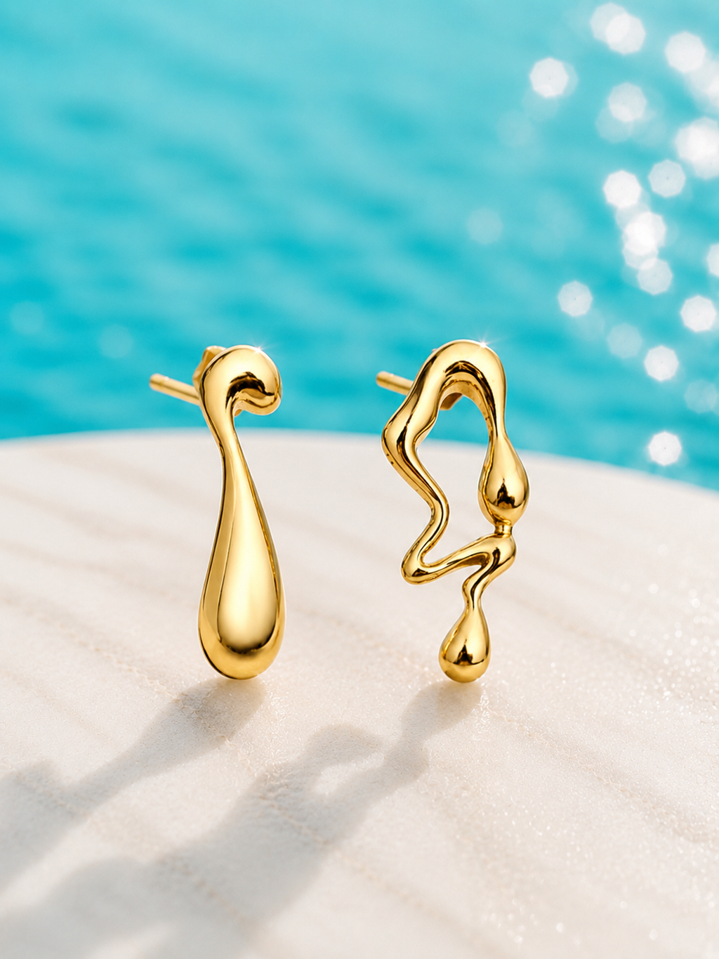 Muse Duo Asymmetrical Stud Earrings
