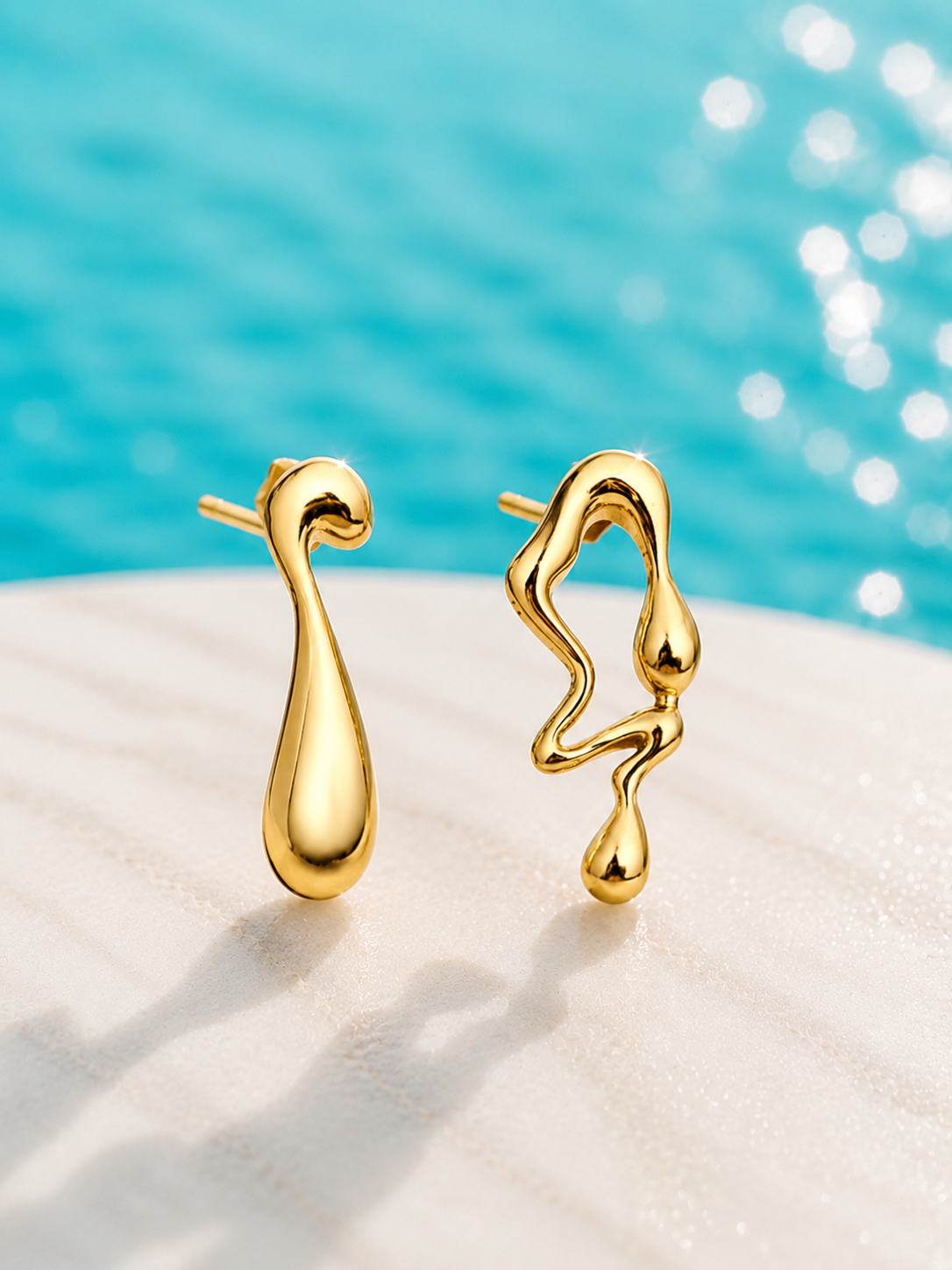 Muse Duo Asymmetrical Stud Earrings