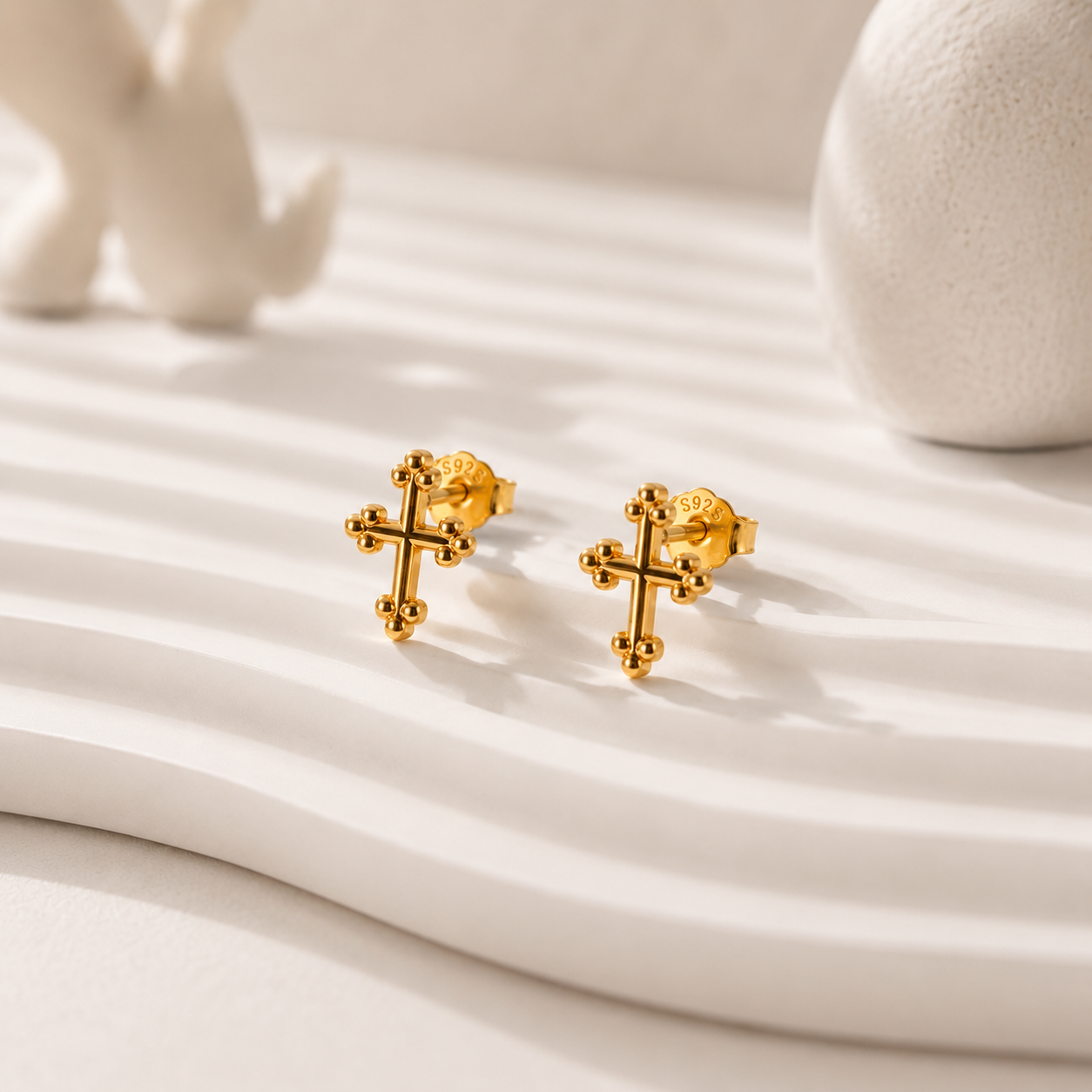 Cross Stud Earrings