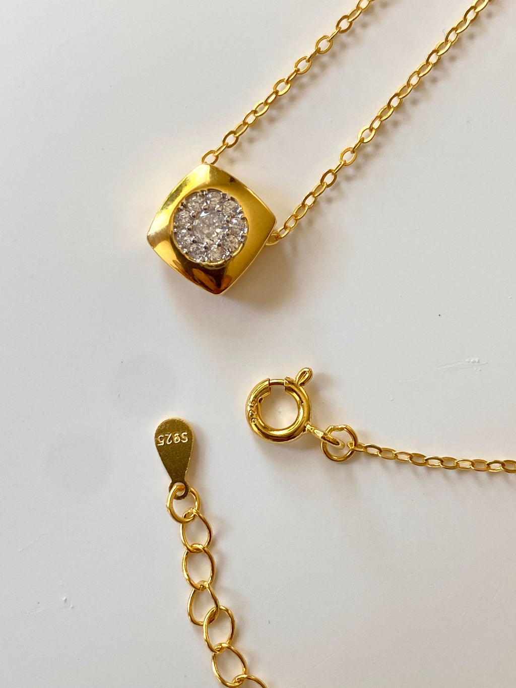Pavé Crystal Cushion Necklace