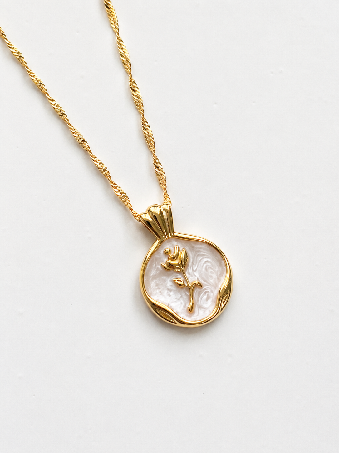 Blush Bloom Pendant Necklace