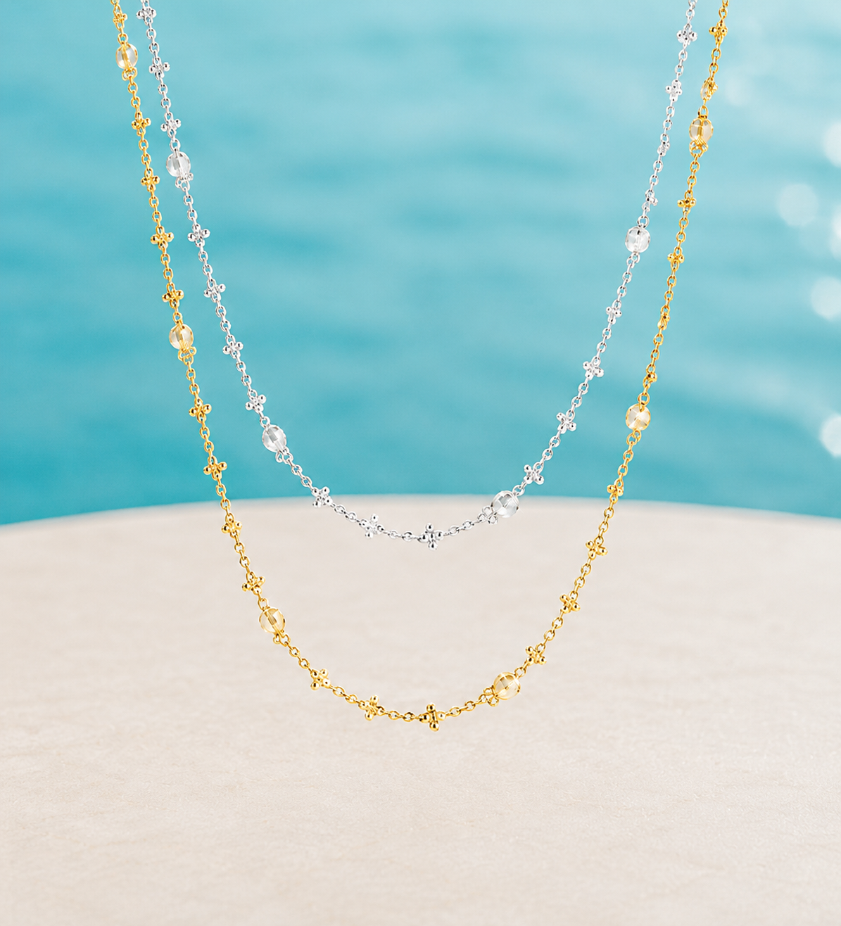 Faye Shimmer Chain Necklace