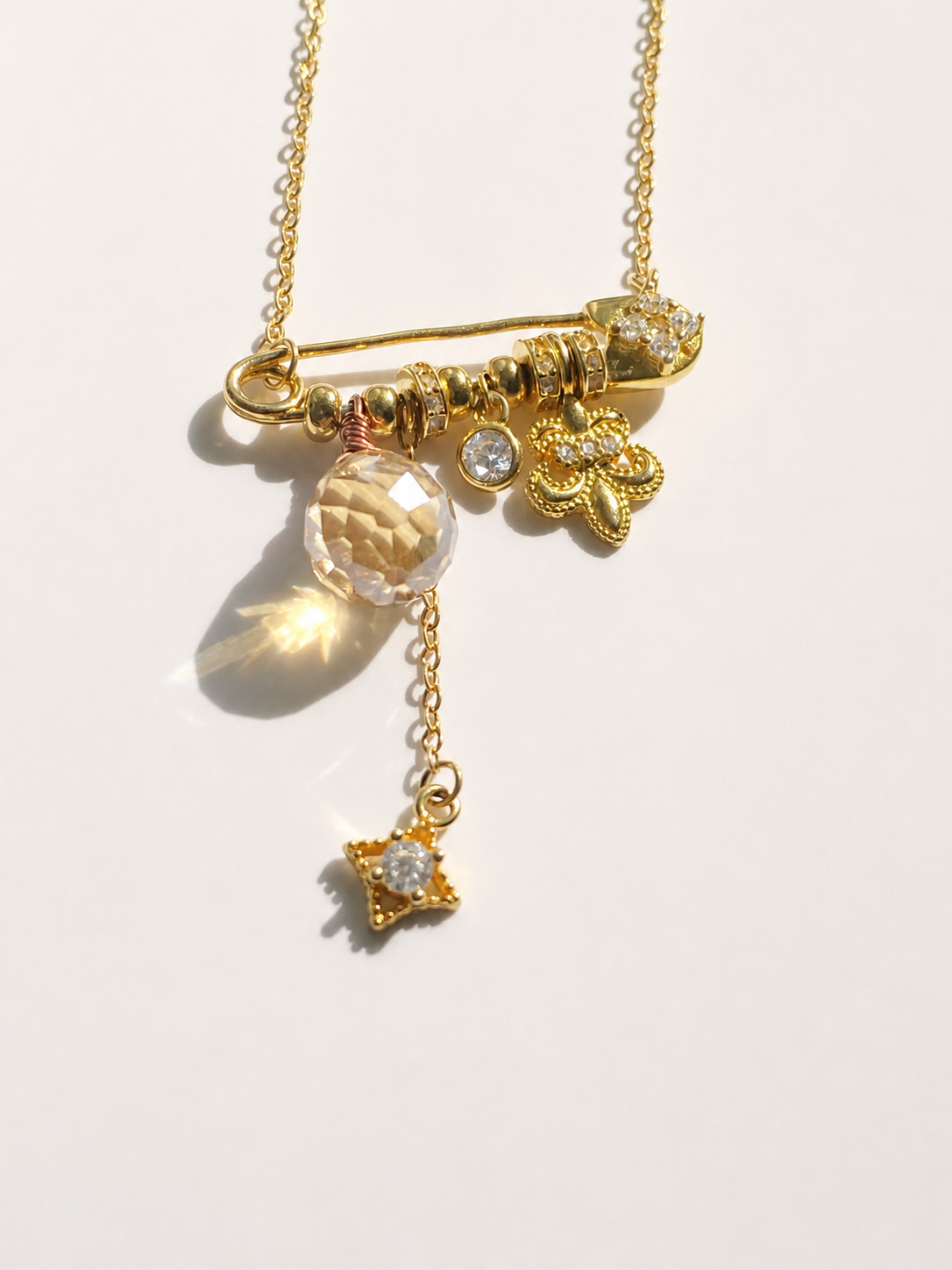 Iris Vintage Charm Necklace