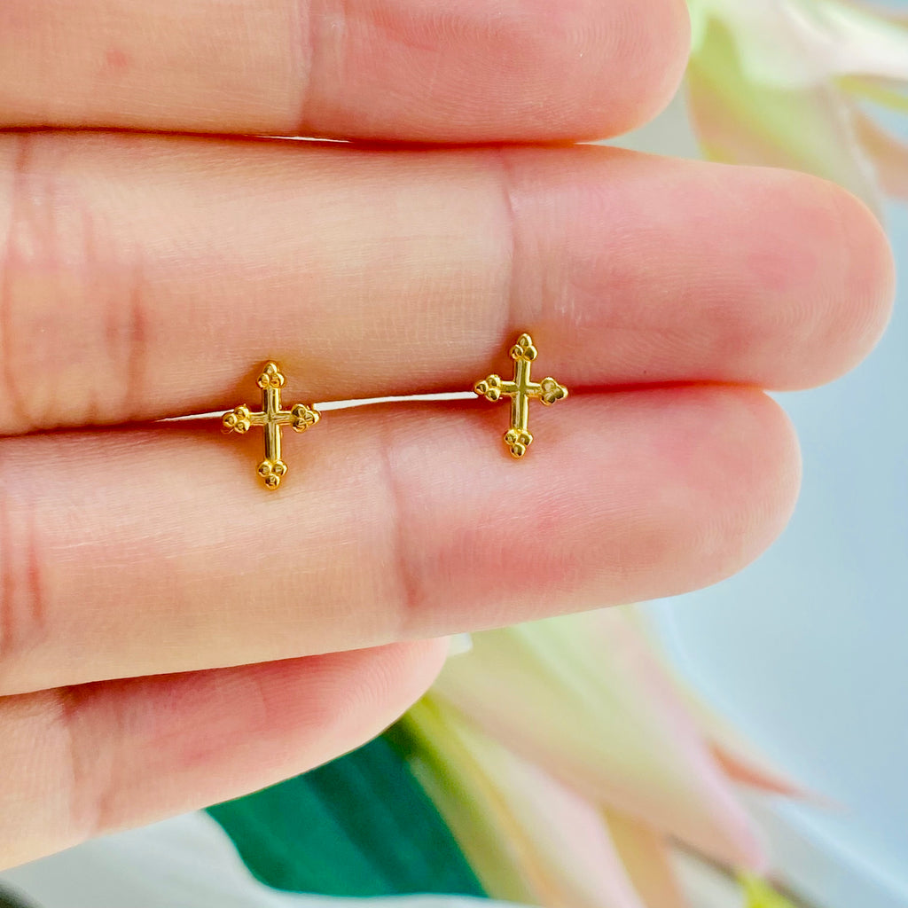 Cross Stud Earrings