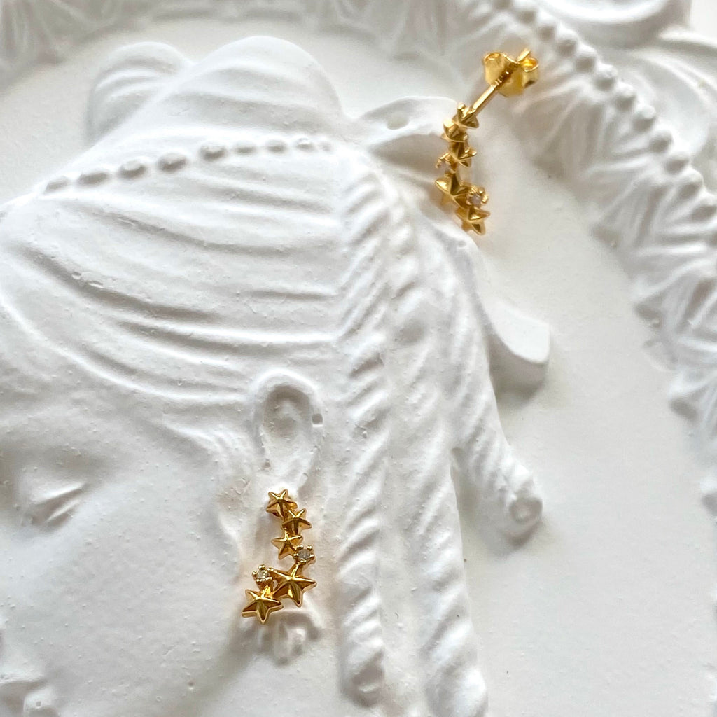 Celestial Arc Stud Earrings