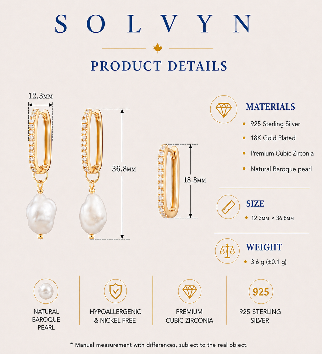 Luna Convertible Pearl Huggie Earrings